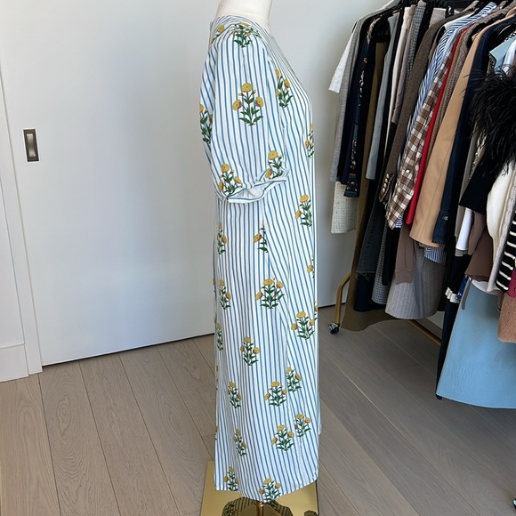 RHODE Wanda Dress Size XL Striped Floral Print Shopbop Exclusive Spring Summer - Picture 9 of 16